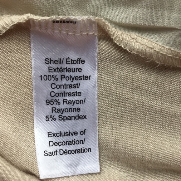 Maurices beige fucsia embroidered sleeveless crew neck top size L - Picture 9 of 10